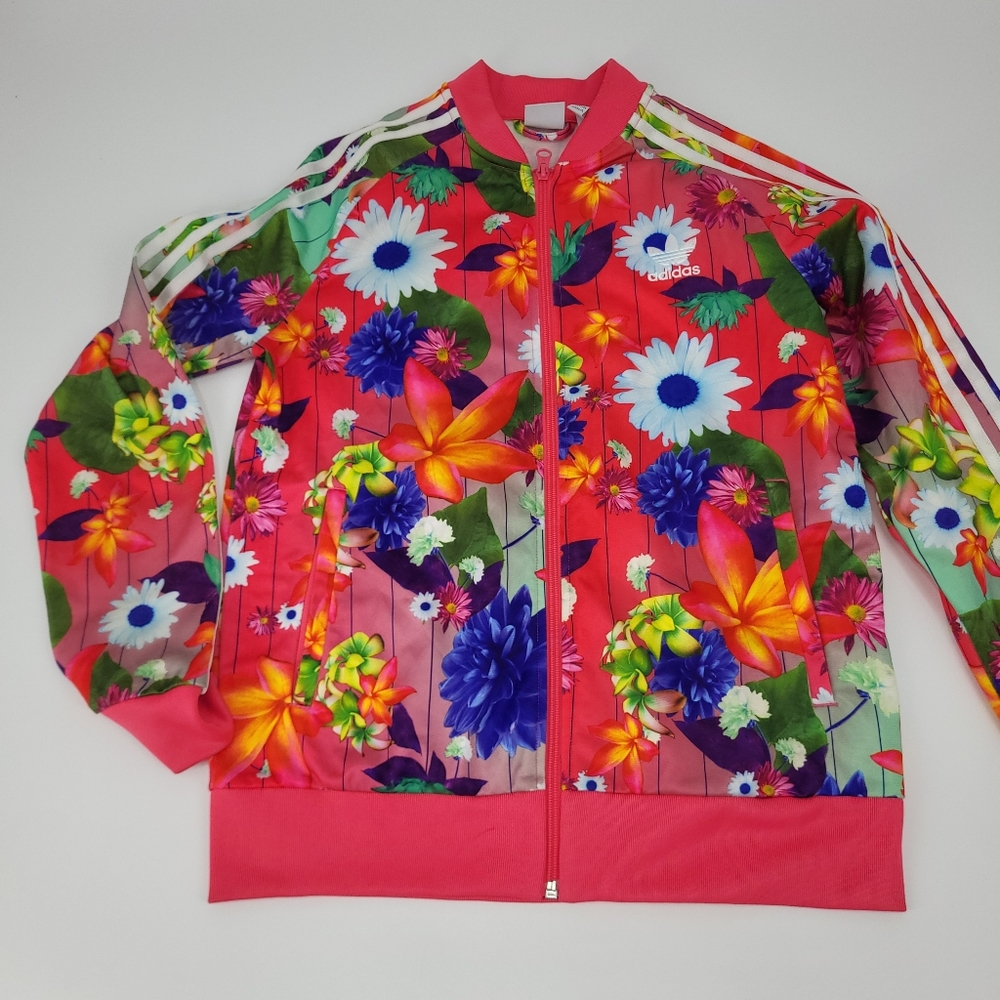 Adidas Floral Athletic Jacket - Picture 6 of 7